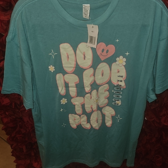 Teal 'Do It For The Plot' Kids T-Shirt - Picture 1 of 5